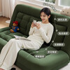 Internet celebrity lazy sofa tatami single and double kennel sofa living room can lie down and sleep on folding sofa bed double bed dark green corduroy + removable and washable -180x130cm