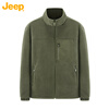 JEEP double-sided new polar fleece jacket for men and women in autumn and winter windproof and warm stand-up collar plus velvet loose fleece jacket