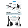 Wind resistance rowing machine C2 folding fitness home commercial fitness equipment intelligent resistance adjustment gym studio special water resistance rowing machine
