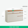 Quanyou Home Furnishing Log Cream Style Sideboard Home Storage Storage Cabinet Operating Desk Cabinet One-In-One Cabinet Cream White + Log Color Sideboard
