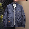 Baseball Jacket Men Spring Autumn Winter New Trendy Brand Workwear Men's American Retro Slim Fit Pilot Jacket Men Khaki XL Recommended Weight 135-150 Jin