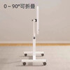 Bedside table, computer table, movable bed, bedroom table, lifting desk, home study folding table, small sofa, white 60*40, export quality + anti-slip bars