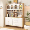 Log cream style sideboard against the wall integrated storage cabinet kitchen guest dining room multi-functional storage storage cabinet wine cabinet 60*40*190 milk white/embossed door delivered to the home