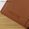 CinvaiKrose official store small c&k cowhide short wallet for women 2026 new card holder coin clip birthday Valentine's Day gift Brown Brown gift for girlfriend, wife and girl.