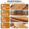 Solid wood folding dining table for small apartments, square table to round table, round square, multi-functional telescopic dining table, four-season island sideboard, solid wood color 80*80*95CM
