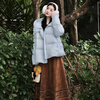 Wancaoyi (wancaoyi) 2025 winter new down jacket 509711559 light blue XS