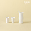 Yueji Kiln is rising steadily, mutton-fat jade porcelain white wine set 1X2 as a gift, giving gifts as a gift, rising steadily_white wine set 1X2