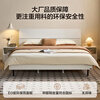 Quanyou Home Modern and simple double bed home master bedroom bed furniture 1.5m x 2m high bed panel bed