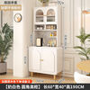 Log cream style sideboard against the wall integrated storage cabinet kitchen guest dining room multi-functional storage storage cabinet wine cabinet 60*40*190 milk white/embossed door delivered to the home