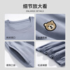 Catman Men's Pajamas Men's Autumn and Winter Pure Cotton Home Clothes Large Size Casual Round Neck New Simple Style Men's Home Clothes Set
