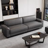 25 Cat Scratch Leather Sofa Living Room Small Apartment Rental Chess and Card Room Office Straight Three-Seater Sofa Light Gray Ecological Simulation Cat Claw Leather Straight Three-Seater 1.9 Meters