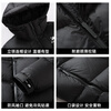 Duck Ou Hao same style down jacket men's winter short fashion couple thickened warm 90 down jacket for men and women