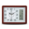 Polaris (POLARIS) desk clock, calendar clock, temperature clock, table clock, electronic clock, simple modern living room quartz clock, 2826 gold single seat hanging dual-purpose