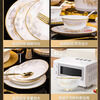 Wanxiang Jingdezhen household dishes 2025 new high-value light luxury dishes and tableware complete set of dishes and chopsticks housewarming gift
