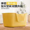 Wang Yejun cat litter box extra large open-top heightened fence anti-splash into a kitten toilet extra large cat poop box