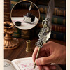 GOTOVAN Harry Potter Quill Pen 0.5mm Dip Ink Gift Box Teacher's Day Gift Classmate Teacher Souvenir Retro Style Metal Pen Holder