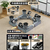 CKULH British washing machine base heightening movable storage rack universal universal wheel drum refrigerator heightening shock-proof foot pads super strong 4 columns and 4 large brake wheels