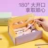 Deli large-opening flip-top magnetic student pencil case, large-capacity stationery box, simple, fashionable, multifunctional glasses case, gift for boys and girls, purple BC519 stationery gift for the beginning of school