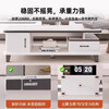 Coffee table living room household small apartment table 2025 new modern simple floor-standing TV cabinet coffee table combination assembly 100CM Yunxi white marble pattern