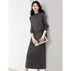 Xinfeiyu fashionable temperament knitted sweater vest suit for women 25 autumn and winter new versatile bottoming dress two-piece set