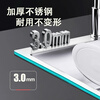Jingwanhui stainless steel sink kitchen sink dish basin large single tank 60*45cm comes with drain set drain basket