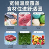 Midea colorful crystal glass panel freezer for home and business use ultra-low temperature minus 40 degrees instant freezing freezer refrigeration and freezing level one energy efficiency energy saving electronic temperature control -40 instant freezing colored crystal glass door panel 203L