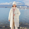 Flying in the snow, large quilt down jacket, new long classic silhouette windbreaker type, hooded down jacket, thickened silhouette, Ji Qianbai|8353 S/160/84A