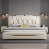 Laishida Nappa leather bed modern master bedroom soft package light luxury bed master bedroom high-end functional soft bed GH-101 1.8 meter frame bed