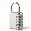 AUBURN medium password lock padlock 32mm student dormitory locker door lock power meter box lock 1600 silver