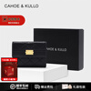 CAHOE KULLO cowhide wallet women's short 2025 new women's card holder clutch bag women's multi-functional coin purse small wallet rhombus black-ck women's bag Valentine's Day birthday gift for girlfriend or wife Practical and heartfelt high-end gift for best friend in autumn and winter