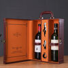 Fantasy red wine packaging gift box single and double leather boxes 2 red wine boxes wine red wine gift box antique widened double style