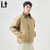 CHOCOOLATEit trendy lapel jacket for men in autumn and winter, versatile, comfortable and relaxed casual jacket, olive 3XL