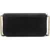 KATE SPADE women's wallet, scratch-resistant and wear-resistant, daily carry, lightweight, multi-functional storage, black Saffiano leather, Black ONE SIZE