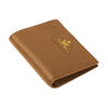 PRADA Caramel Metal Engraving Calfskin Wallet Small Women's Caramel Color New Year's Gift Basic Pack (Bag)