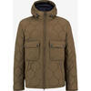 Barbour men's jacket warm windproof quilted plus velvet autumn and winter outdoor casual braun one size | M