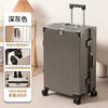 2 aluminum frame suitcases 20 inches boarding travel trolley case 24 inches large capacity password box Jing Tokyo Hi self-operated gray 24 inches