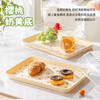 Guangyi covered tray commercial rectangular stall braised food display tray cake dessert plate with dust cover GY8015