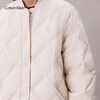Calvin KleinJeans25 new autumn and winter women's casual commuting ck baseball collar light and warm 90 goose down rhombus quilted down jacket