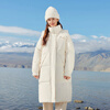 Flying in the snow, large quilt down jacket, new long classic silhouette windbreaker type, hooded down jacket, thickened silhouette, Ji Qianbai|8353 S/160/84A