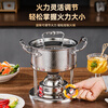 CZGY real titanium steel 316L high-end single-person small hot pot gas stove one person one pot household small commercial club inflatable real titanium steel 316L five-layer extra thick_luxury gold_Swiss style stove core-lifetime warranty 16cm