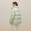 Flying in the Snow Cheng Yi's Same Style 2025 Winter New Noble Stand Collar Down Jacket Women's Winter Puff Colli Bread Jacket Ice Fruit Green|4316 M/160/84A