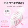 Shuke wide-head Yingqiao toothbrush 4-pack V-shaped wide and thin brush head super soft hair gum protection small brush head adult toothbrush new and old random