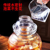 Sichuan pickle jar household glass jar sealed jar pickle jar pickled sauerkraut special jar old-fashioned pickle jar 5 pounds upgraded and thickened clip + cleaning brush
