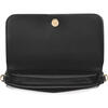 KATE SPADE women's wallet, scratch-resistant and wear-resistant, daily carry, lightweight, multi-functional storage, black Saffiano leather, Black ONE SIZE