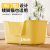 Wang Yejun cat litter box extra large open-top heightened fence anti-splash into a kitten toilet extra large cat poop box