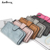 Baellerry domestic products carefully select new women's wallet-like matte fabrics with 30% off change, multiple card slots, long style, light blue