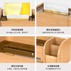 Tissue box remote control storage box desktop creative storage wooden paper box multifunctional tissue box C2039 walnut wood grain