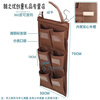 Hotel room rag hanging bag work cart bag cleaning cart linen cart tool distinction towel storage classification five colors strap type vertical row 5 pockets