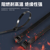 TYO national standard self-locking nylon cable ties high-strength buckles 3*100 (width 2.5mm) black-100 pieces
