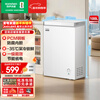 Ronshen Micro-Frost 100L Single Temperature Household Freezer Refrigerator PCM Antibacterial Liner Cryogenic Fresh Lock Level 1 Energy Efficiency Energy Saving Freezer BD/BC-100E10HNLAJ